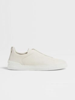 Zegna triple stitch white